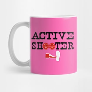 active shooter funny basketball for basketball lovers Mug